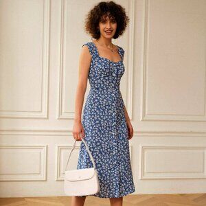 Rihoas The Single-breasted Floral Midi Dress (NEW)